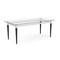 Lesro Siena Lounge Reception Coffee Table 40x20in Glass Top, Black SN0840 - alternate 2